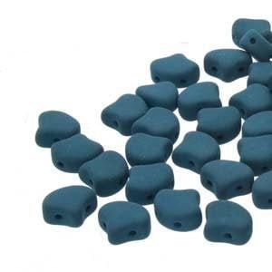 Ginko Beads, 10g. by Matubo, Dark Teal Matte Velvet - The Argus Collection