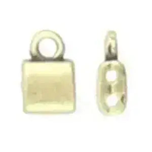 Piperi, Cymbal Tila Bead Ending or Connector, 4 Pcs. 4 Finishes - The Argus Collection