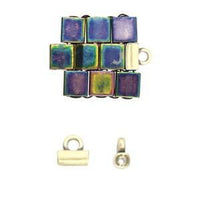 Soros, Cymbal Tila Bead Ending or Clasp Connectors, 4 Pcs. 4 Finishes - The Argus Collection