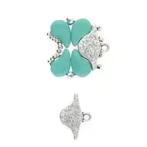 Aosa, Cymbal Paisley Bead Ending or Clasp Connector, 2 Pcs. 4 Finishes - The Argus Collection