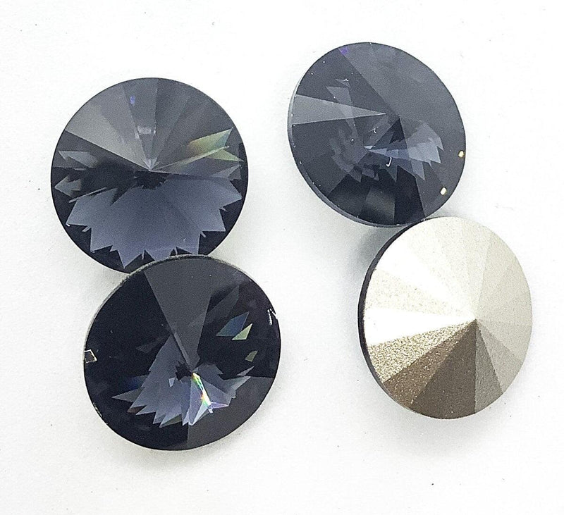 Brilliance Crystal Rivolis, 1122, 12mm, 4 Colors - The Argus Collection