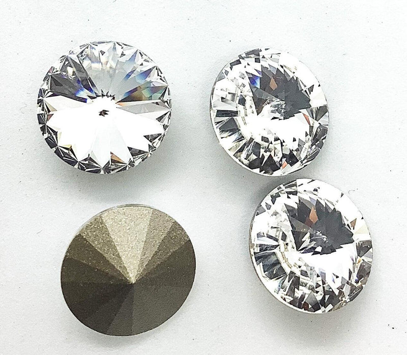 Brilliance Crystal Rivolis, 1122, 12mm, 4 Colors - The Argus Collection