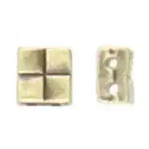Voutakos, Cymbal Tila or Half Tila Bead Substitute, 5 Pieces, 4 Finishes - The Argus Collection