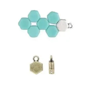 Maragas, Cymbal Honeycomb Bead Ending or Clasp Connector, 4 Pcs. 4 Finishes - The Argus Collection