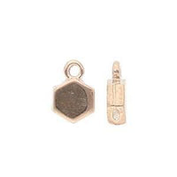 Maragas, Cymbal Honeycomb Bead Ending or Clasp Connector, 4 Pcs. 4 Finishes - The Argus Collection