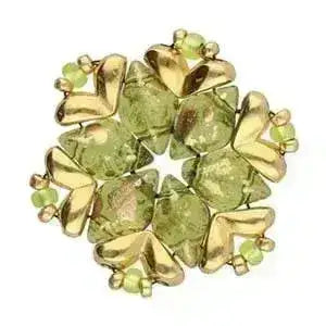 Mitakas Gemduo or Diamonduo Side Bead, 4 Pcs. 4 Finishes - The Argus Collection