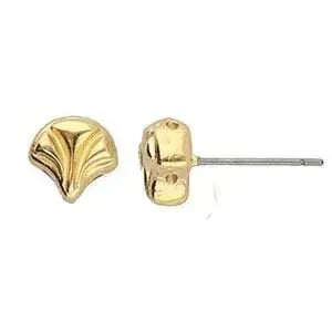 Limani, Cymbal Ginko Earring Posts, 4 Finishes - The Argus Collection