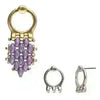 Farali III, Cymbal Superduo Bead Earring Posts, 4 Finishes - The Argus Collection
