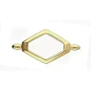 Kotroni, Cymbal Superduo Bead Connector, 4 Finishes - The Argus Collection