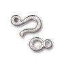 Tierracast Hammered Hook & Eye Clasps, 5 Finishes - The Argus Collection