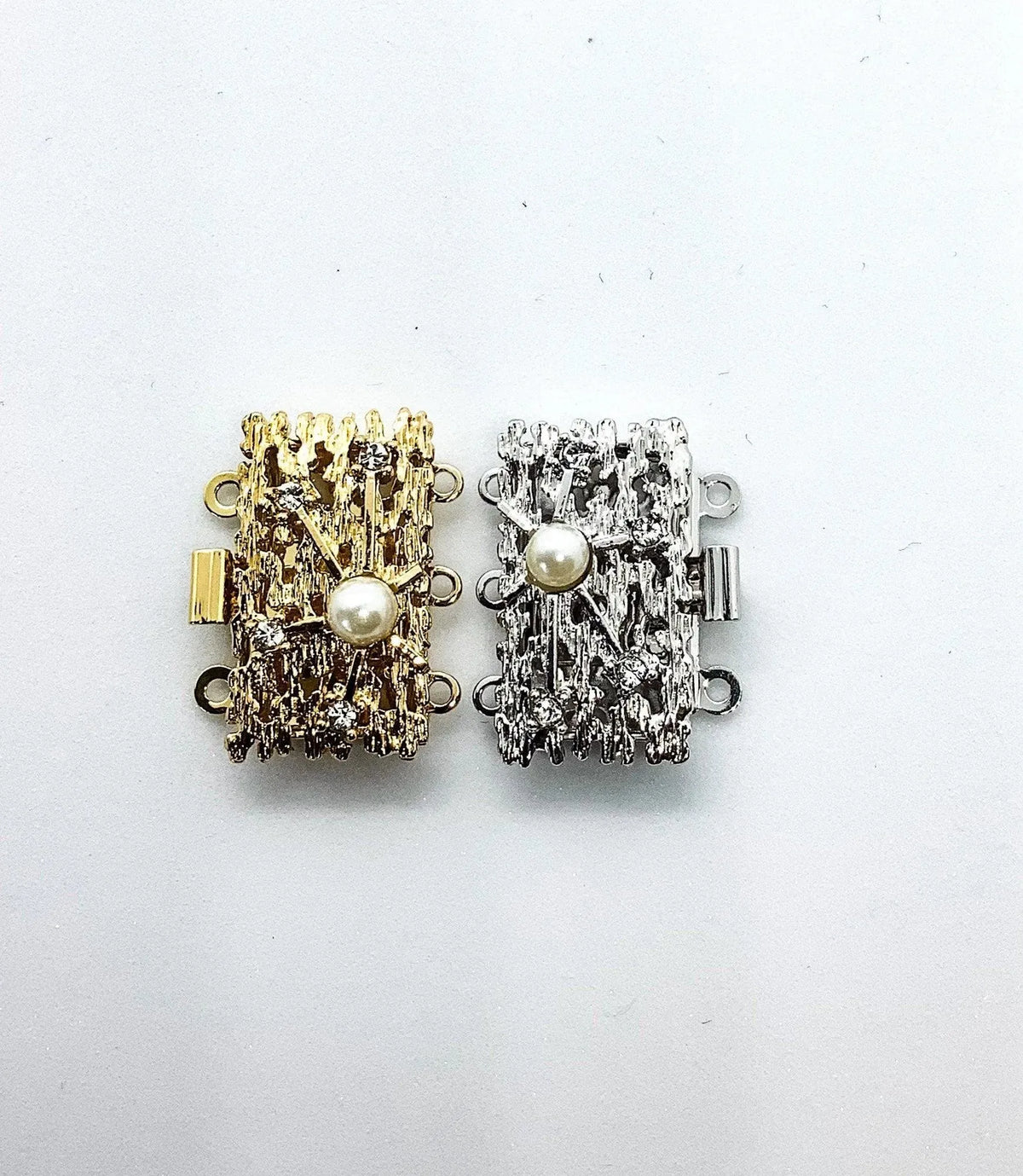 Darling 3-Strand Box Clasps in 2 Finishes - The Argus Collection