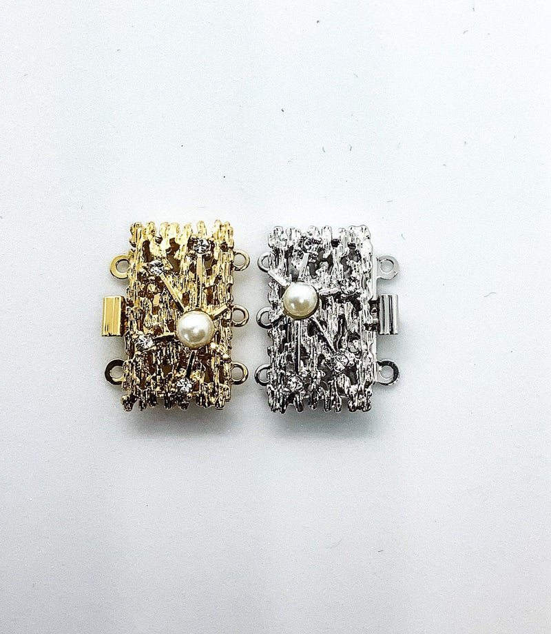 Darling 3-Strand Box Clasps in 2 Finishes - The Argus Collection