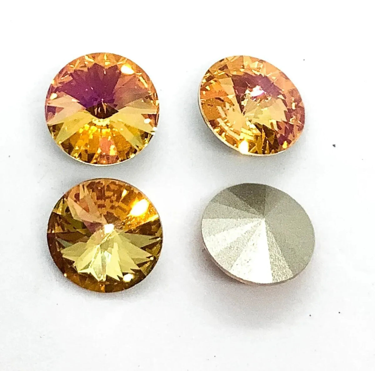 Brilliance Crystal Rivolis, 1122, 12mm, 4 Colors - The Argus Collection