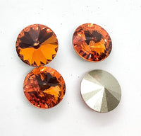 Brilliance Crystal Rivolis, 1122, 12mm, in 4 Colors - The Argus Collection