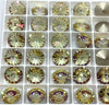 Brilliance Crystal Rivolis, 1122, 12mm, Lemon Coating in 3 Colors - The Argus Collection