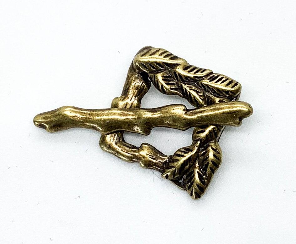 Square Leaf Toggle Clasp, JBB Findings, 15mm, 3 Finishes - The Argus Collection