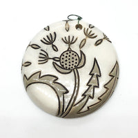 Fanciful, Round Ceramic Ceramic Pendants, Golem Design Studio - The Argus Collection