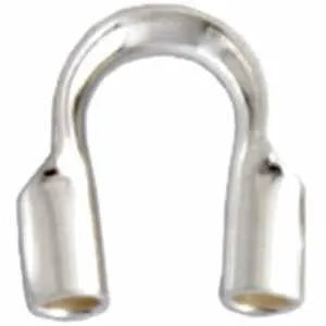 Sterling Wire Guardians, .021", .031" or .045" hole, 10 Pieces, .925 Sterling Silver - ArgusCollection