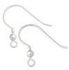 Sterling Silver Earring Wires, with 3mm Ball or Ball & Coil, 1 Pair - The Argus Collection