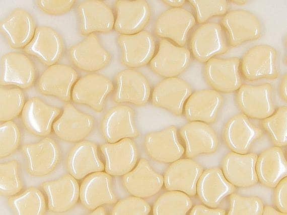 Ginko Beads, 10g. by Matubo, Beige Luster Chalk - The Argus Collection