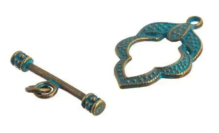 Nouveau Toggle Clasp, 25x16mm, 2 Colors - The Argus Collection