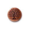 TIERRACAST, Tree of Life Button, Button Clasp, 2 Pieces, 4 Finishes - The Argus Collection