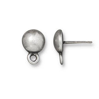 Dome Earring Studs, Titanium Posts, 6 Finishes - The Argus Collection