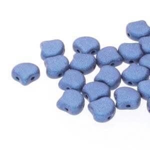 Ginko Beads, 10g. by Matubo, Blue Suede Jet Metallic - The Argus Collection