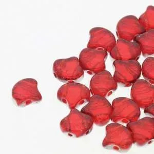 Ginko Beads, 10g. by Matubo, Ruby Backlit - The Argus Collection