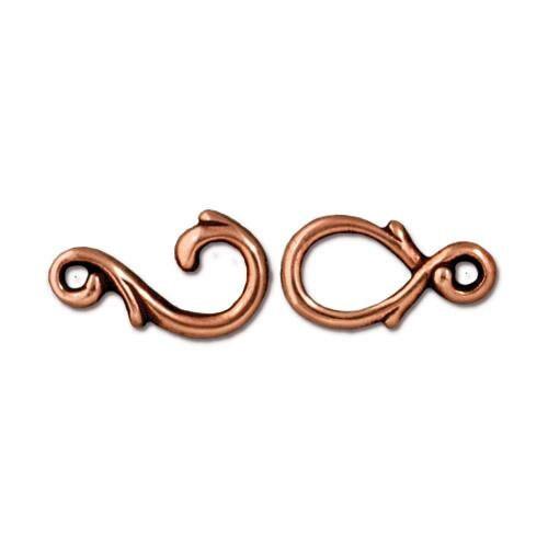 Tierracast Vine Hook & Eye Clasps, 5 Colors - The Argus Collection