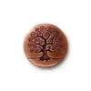 Tree of Life Button, TierraCast, 2pcs, 4 Finishes - The Argus Collection