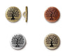 Tree of Life Button, TierraCast, 2pcs, 4 Finishes - The Argus Collection