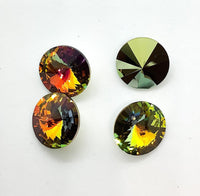 Brilliance Crystal Rivolis, 1122, 12mm, in 4 Colors - The Argus Collection