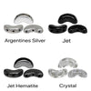 Arcos par Puca (30 Beads) Silver/Jet/Crystal Collection - The Argus Collection