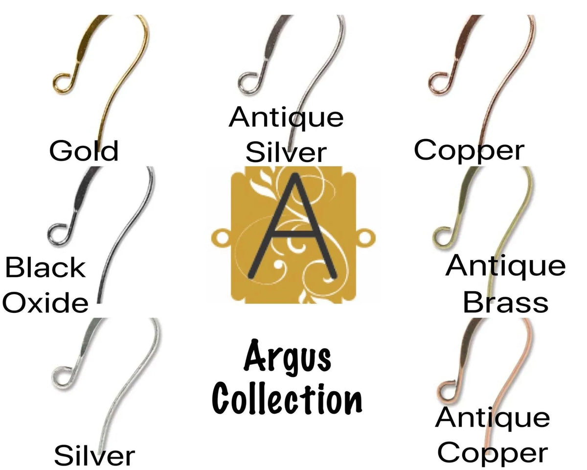 Stylish, Earring Wires in 7 Finishes - The Argus Collection