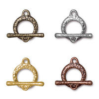 Craftsman Toggle Clasp, 17mm, by Tierracast, 4 Finishes - The Argus Collection