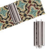 Bar Design, Beadslide Tube Clasp, up to 8/0 Seed Beads, 10x29mm - The Argus Collection