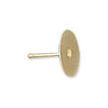 5 Pair Gold Flatback Ear Studs or Posts 10, 8, 6 or 4mm - The Argus Collection