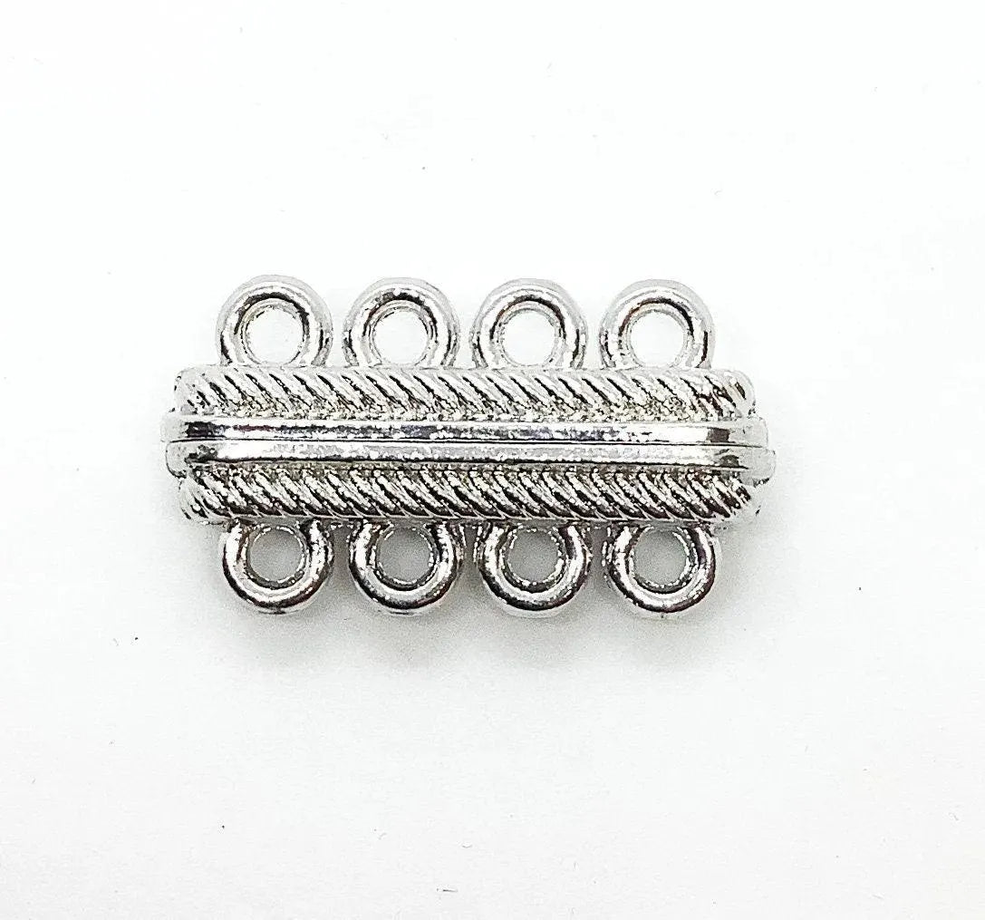 Secure, Magnetic Bar Clasp, 4 or 5 Strands - The Argus Collection