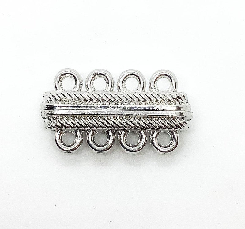 Secure, Magnetic Bar Clasp, 4 or 5 Strands - The Argus Collection