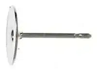 5-10 Pair Flatback Ear Studs or Posts 4, 6, 8mm Nickel Colour Nickel\Lead Free - ArgusCollection