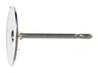 5-10 Pair Flatback Ear Studs or Posts 4, 6, 8mm Nickel Colour Nickel\Lead Free - ArgusCollection