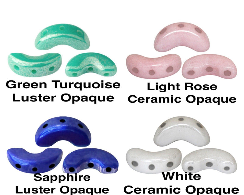 Arcos par Puca (30 Beads) Opaque Luster/Ceramic Mix - The Argus Collection