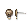 TierraCast HAMMERTONE Ear Posts or Studs, Hypoallergenic Titanium Posts, 5 Finishes, 1 Pair\Order - ArgusCollection