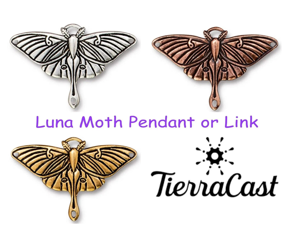 Luna Moth Pendant or Link, Tierracast - The Argus Collection