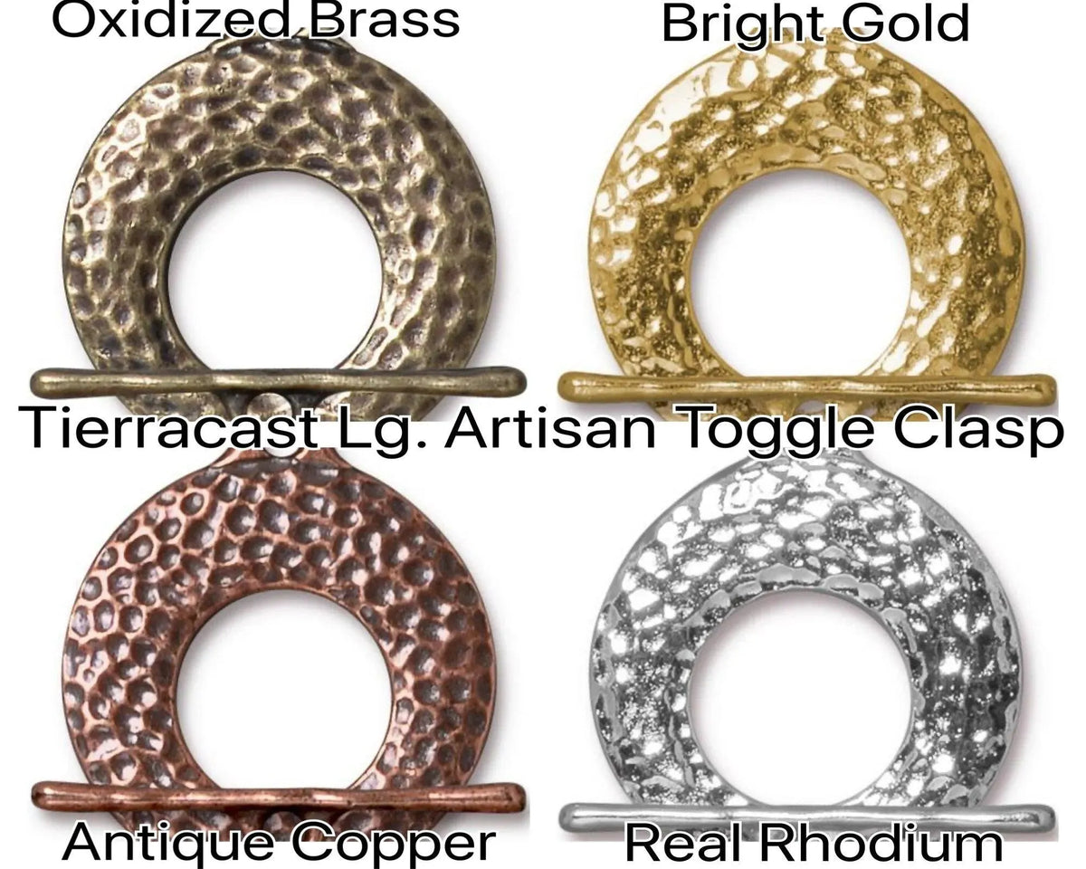 Artisan Toggle Clasp, Large 26mm, 4 Finishes - The Argus Collection