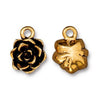 TierraCast Succulent Charms, Dangles or Pendants, 2 Pcs. 3 Finishes - The Argus Collection