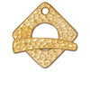 Hammertone Square Toggle Clasp, 24mm, by TierraCast, 4 Finishes - The Argus Collection