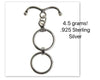 Bali Sterling Silver Toggle Extender Clasp, 15mm - The Argus Collection