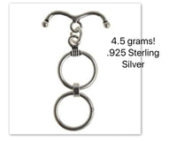 Bali Sterling Silver Toggle Extender Clasp, 15mm - The Argus Collection